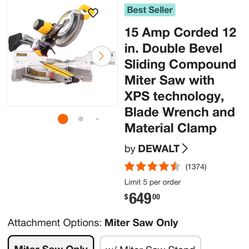 12” Dewalt Miter Saw 