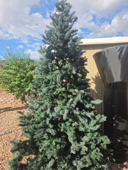 Large Artificial Christmas Tree with Lights