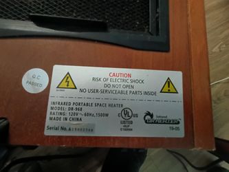 Dr Infrared Heater DR-968 Portable Space Heater