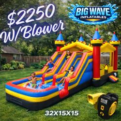 Triple Lane Waterslide  Combo 