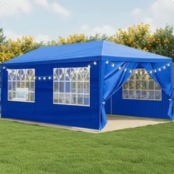 10 x 20 Pop Up Canopy Tent with Sidewalls 10x20