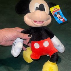 Vintage Disney  16” Plush Mickey Mouse