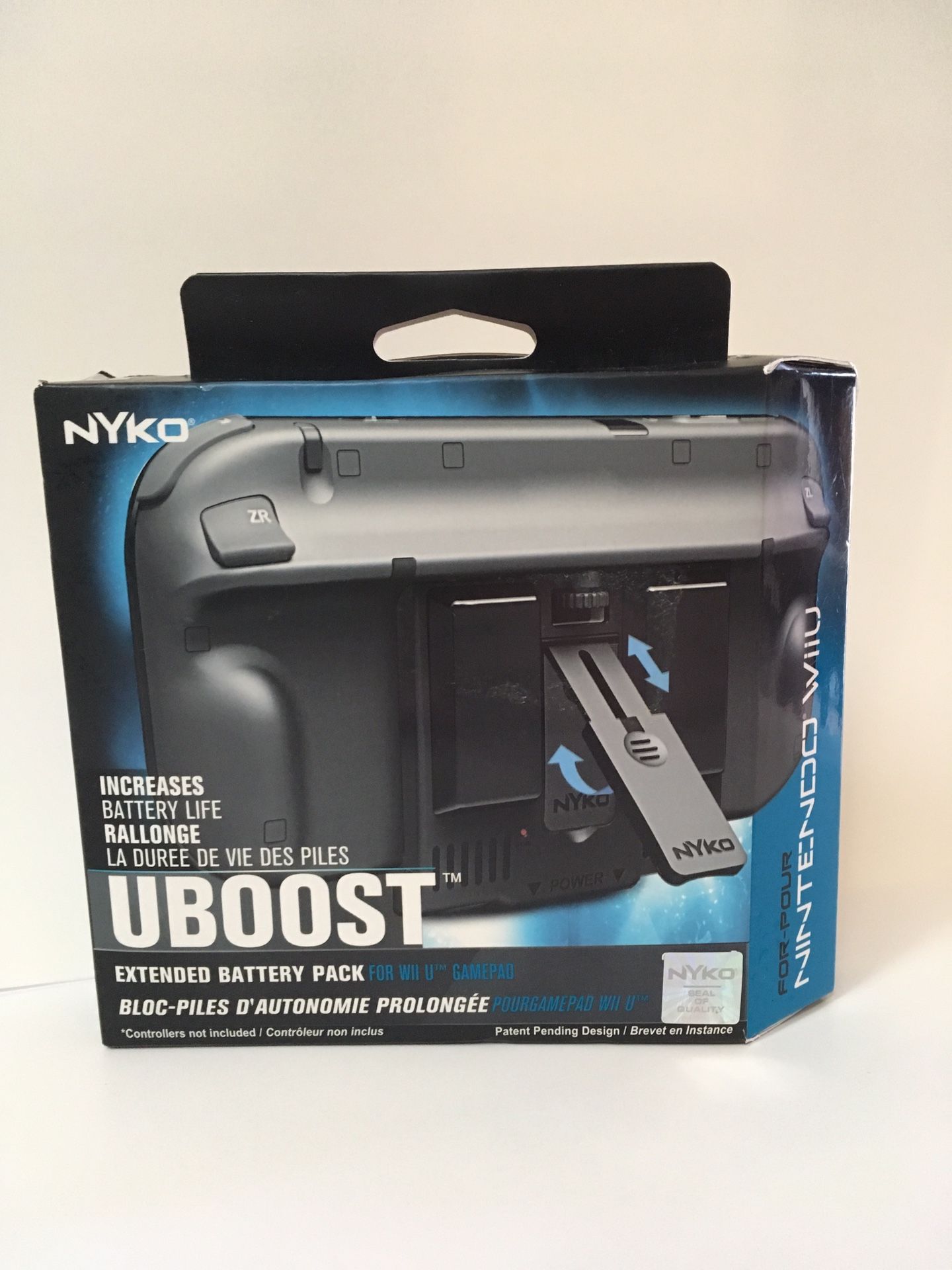 NYKO UBoost Nintendo Wii U Battery with Stand Brand NEW