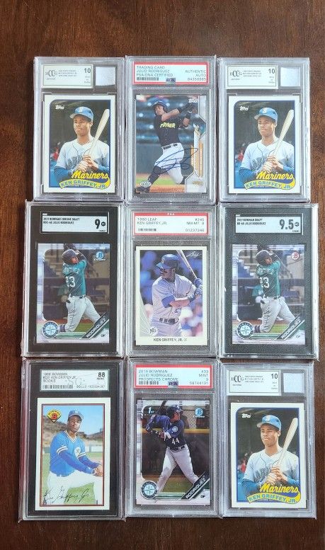 Ken Griffey Jr/ Julio Rodriguez Rookie Lot.