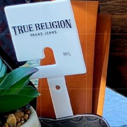 True Religion Brown Butterfly Buckle Belt