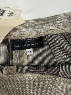 Huey Waltzer for Saks Fifth Avenue Metallic Top Size 1X