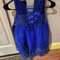 Little Girl Blue Dress Size 4