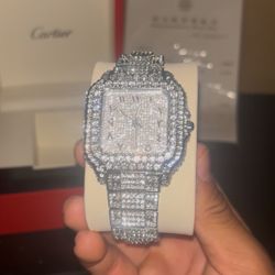 VVS Moissanite Diamond Cartier Watch
