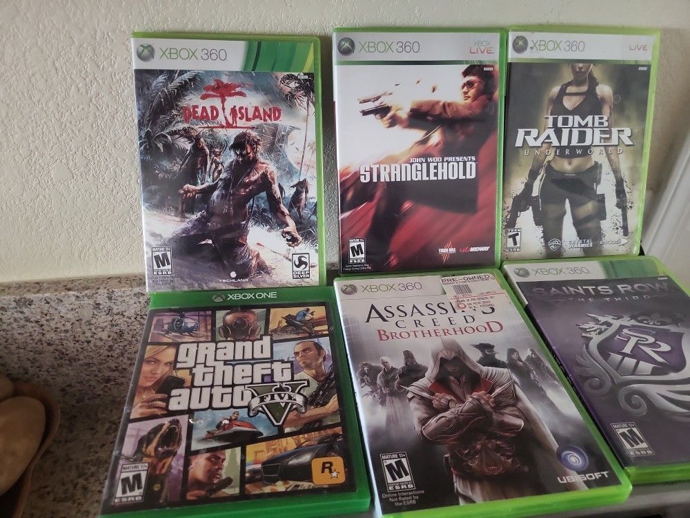6 Of X Box 360 And One X Box One Total Of 6