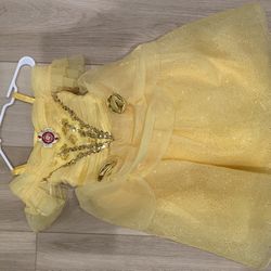 Disney’s Belle Dress - 4T (AUTHENTIC)