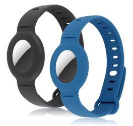 Airtag Bracelet for Kids Adjustable Airtag Watch-Style Wristband, Waterproof Silicone Airtag Holder, Compatible with Apple Airtag, 2-Pack / 8-Pack air
