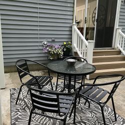 Metal Table And Chairs $150