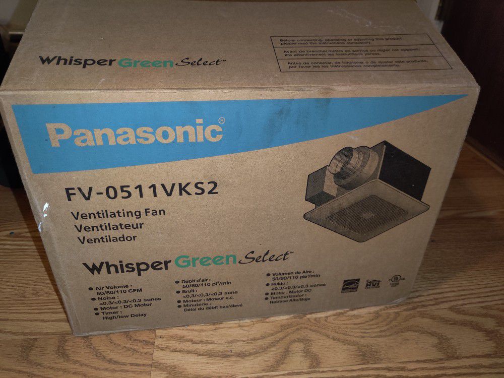 Panasonic Ventilation Bathroom Fan FV-0511VKS2