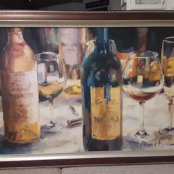 Framed Bordeaux and Muscat' by Marilyn Hageman, Canvas Wall Art, 41"x29"

