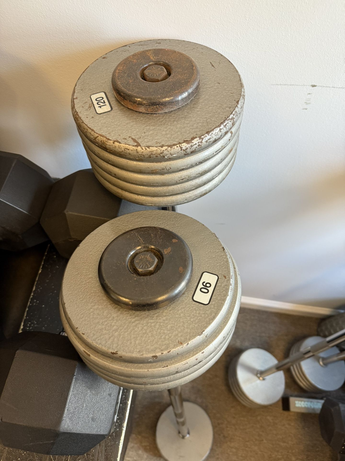 Weights 70, 80, 90, 100, 110, 120