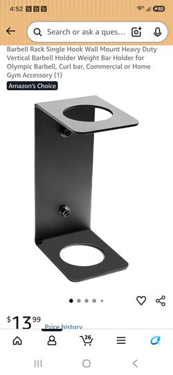 Barbell wall mount