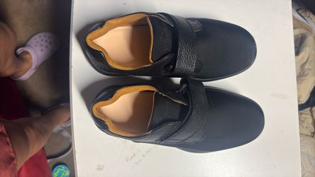 Dr. Comfort Black Leather Velcro Shoes diabetic