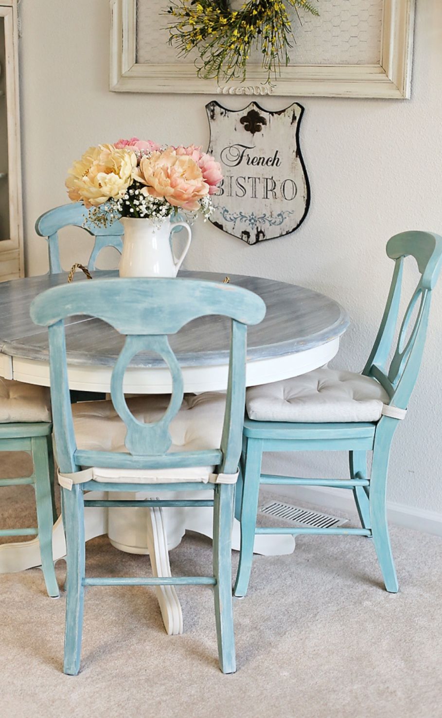 Dining table and chairs