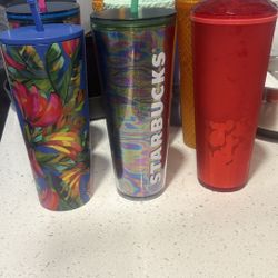 Nine Starbucks Tumblers Lot For $40