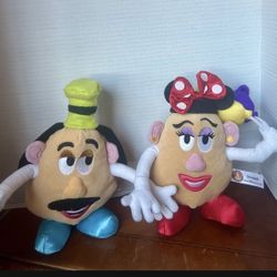 Toy Story Disney Parks Disneyland 2009 Mr. and Mrs. Potato Head Plush Set