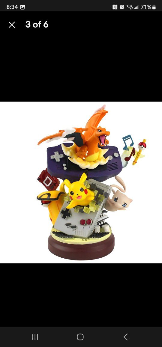 Pokemon Charizard Mew Pikachu Collectible Statue Figure Model