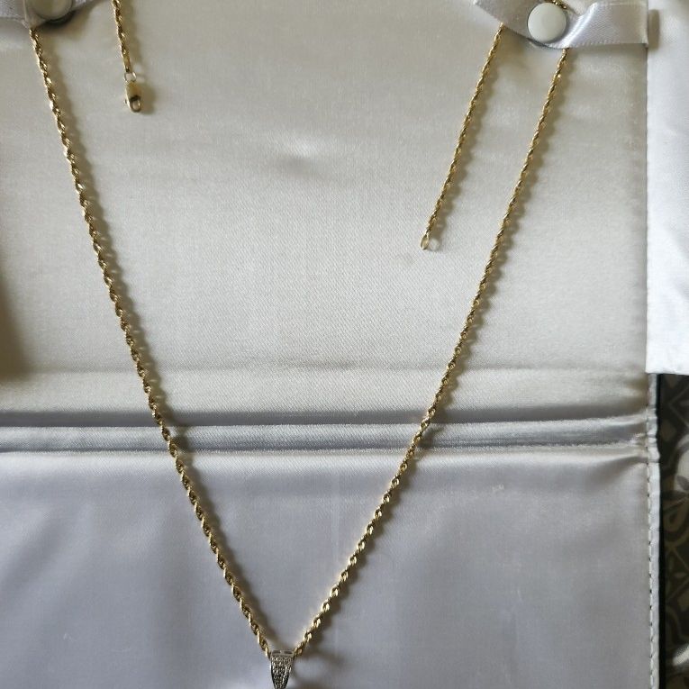 14k Gold Solid Rope Chain