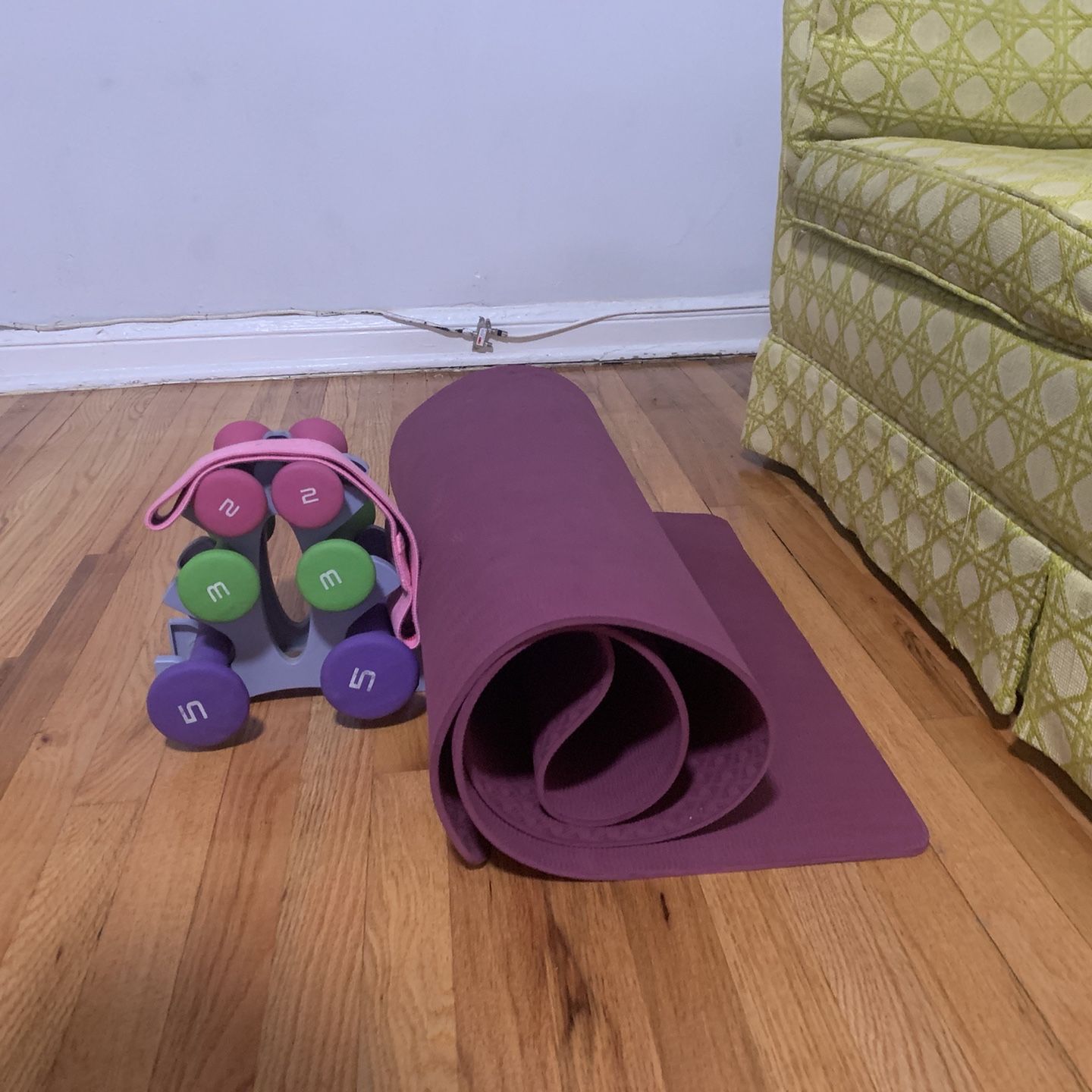Yoga Mat Weights And Weight Band 