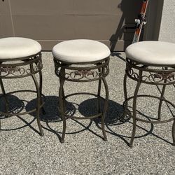 3 Matching Bar Stool Height Stools