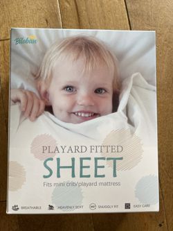 Play Yard Fitted Sheet (new) -2 Sheets In Box,39”x27”