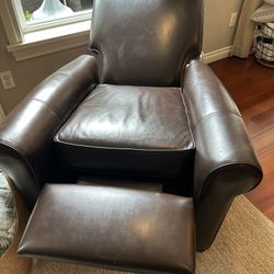 Ethan Allen Leather Recliner 