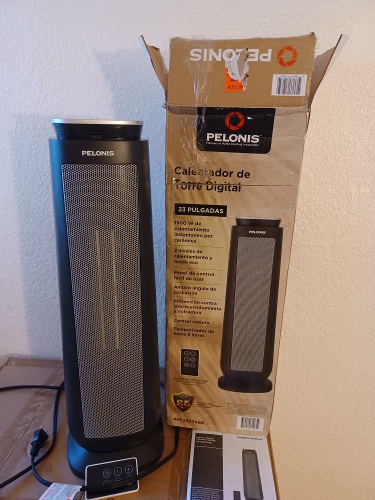 Pelonis Ceramic Element Tower Heater W Remote