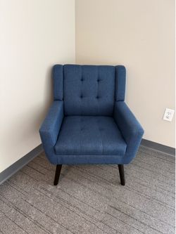 Navy Blue 30” Arm Chairs (4)