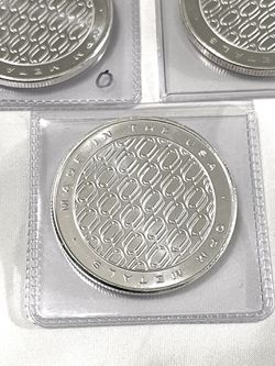 In Great Condition (3)  .999 Fine Silver 1 Troy Oz Each OPM Metals Silver Rounds  Thumbnail