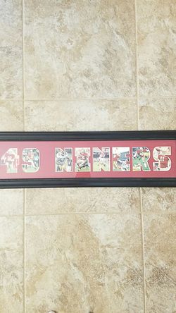 Beautifully framed san Francisco 49ers nfl football poster