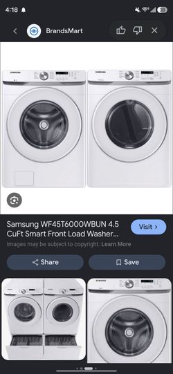 Samsung matching washer & dryer