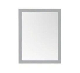 Home Decorators Collection Mayfield 28 in. W x 36 in. H Rectangular Framed Wall Bathroom Vanity Mirror in American Gray