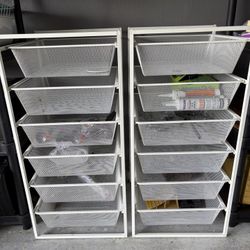 IKEA Jonaxel Wire Basket Storage Units