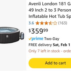 London Inflatable Spa 2-4 Person 