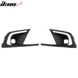 Fits 2022-2024 Honda Civic Foglight Covers W/ LED Switchback Turn Signal Matte Black