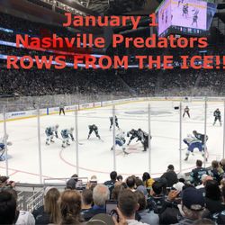 [1/1] Seattle Kraken v. Nashville Predators (9 ROWS FROM THE ICE!!)