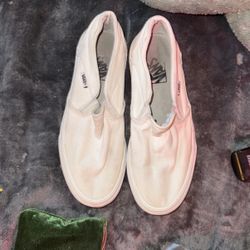 Women’s Classic White Slip On Vans Size 8