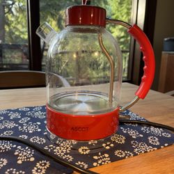ASCOT Electric Glass Kettle / Red / 1.7liter