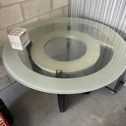 Glass Kitchen Table 