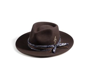 Ruediger Vintage Pencil Brim Fedora Hat - XL