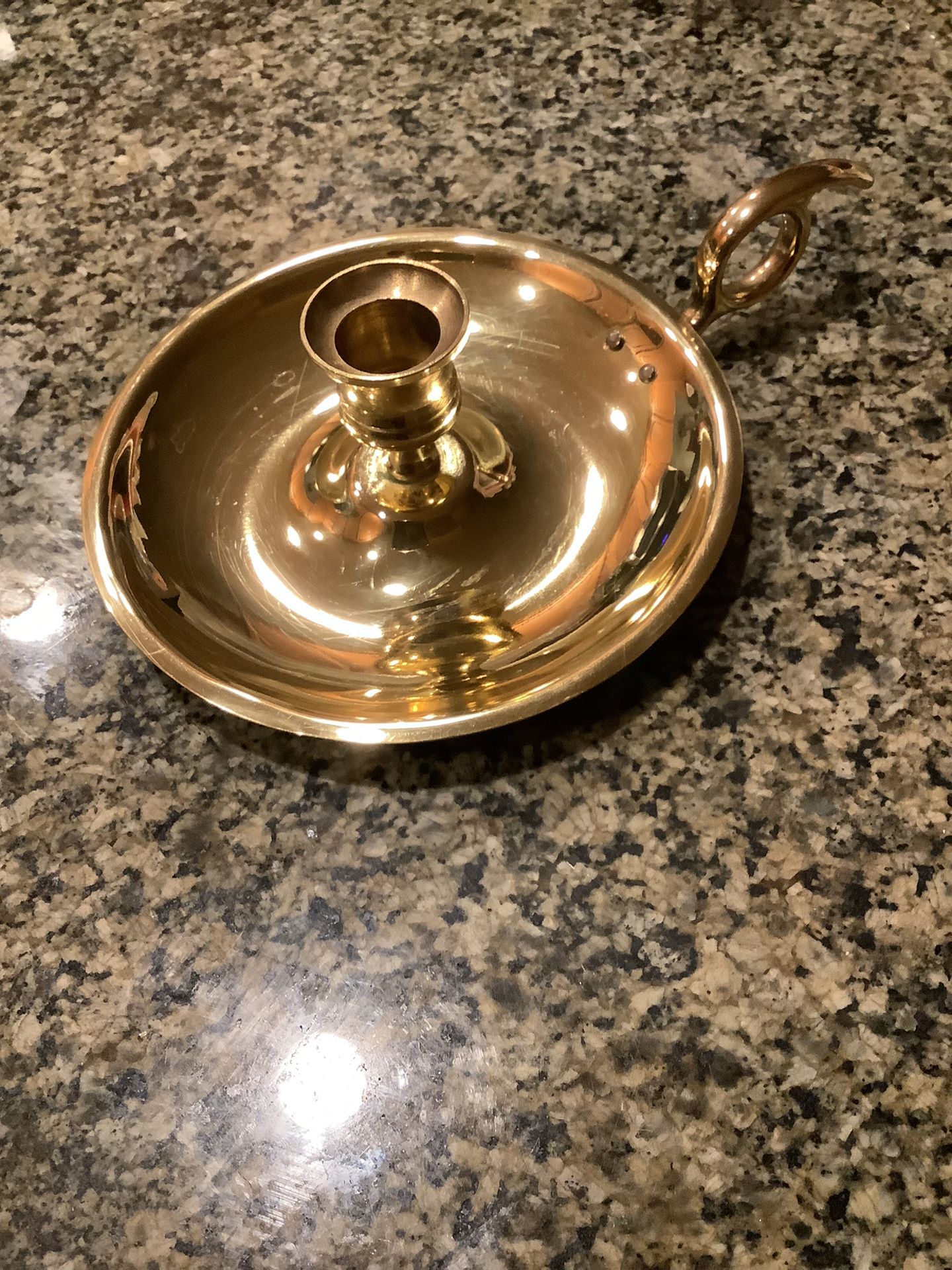 Solid Brass Large Size Candle Holder