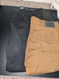 Black and tan denizen pants