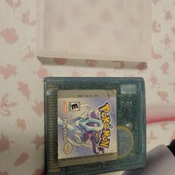 Pokemon Crystal Gameboy Color New Battery 