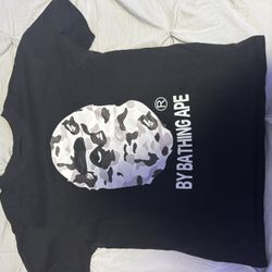 Black And White Bape Tee
