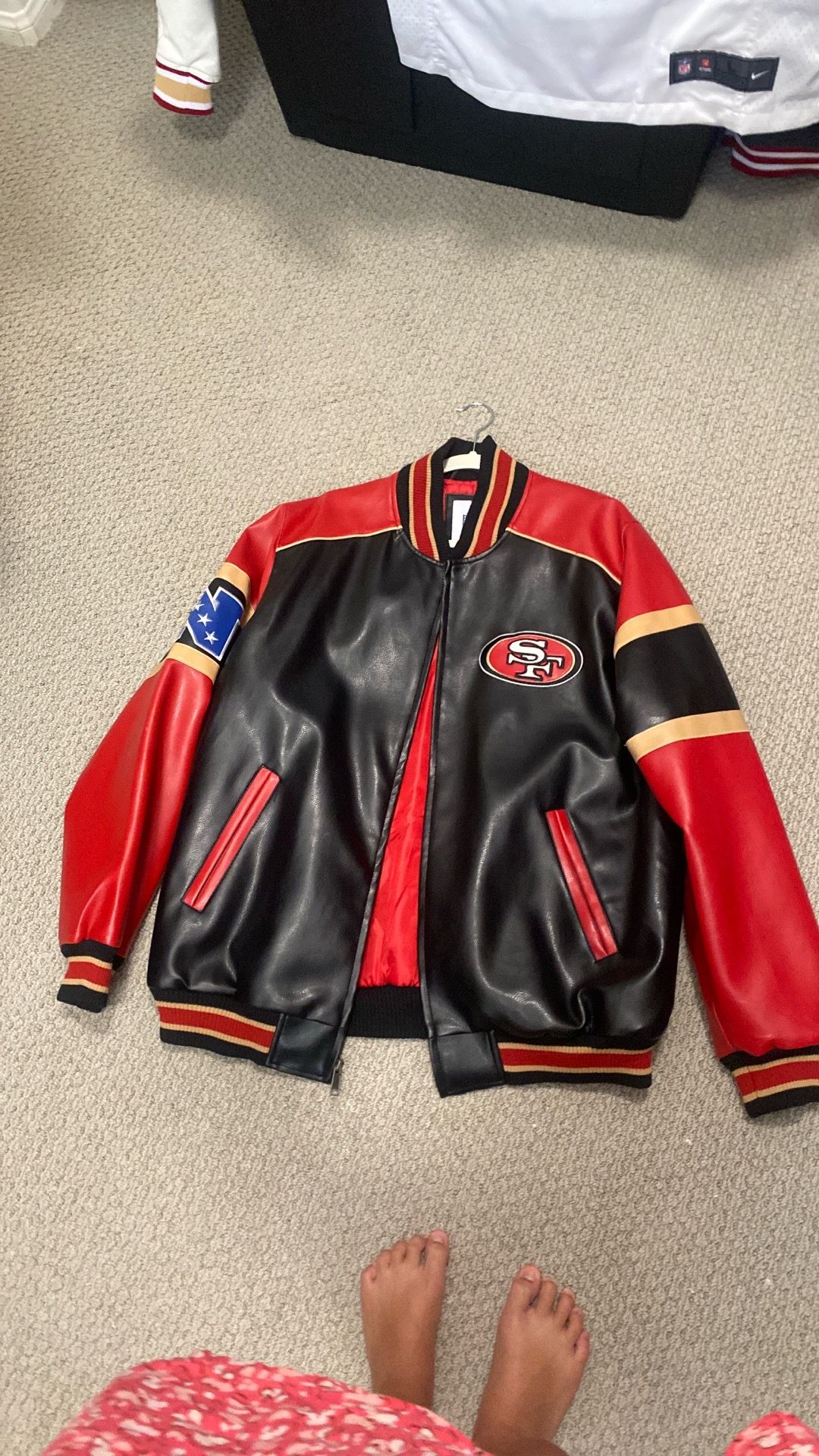 Classic 49er bomber jacket