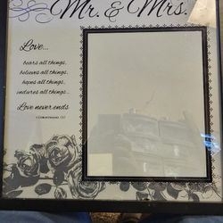 Mr And Mrs Glass Pic  Frame